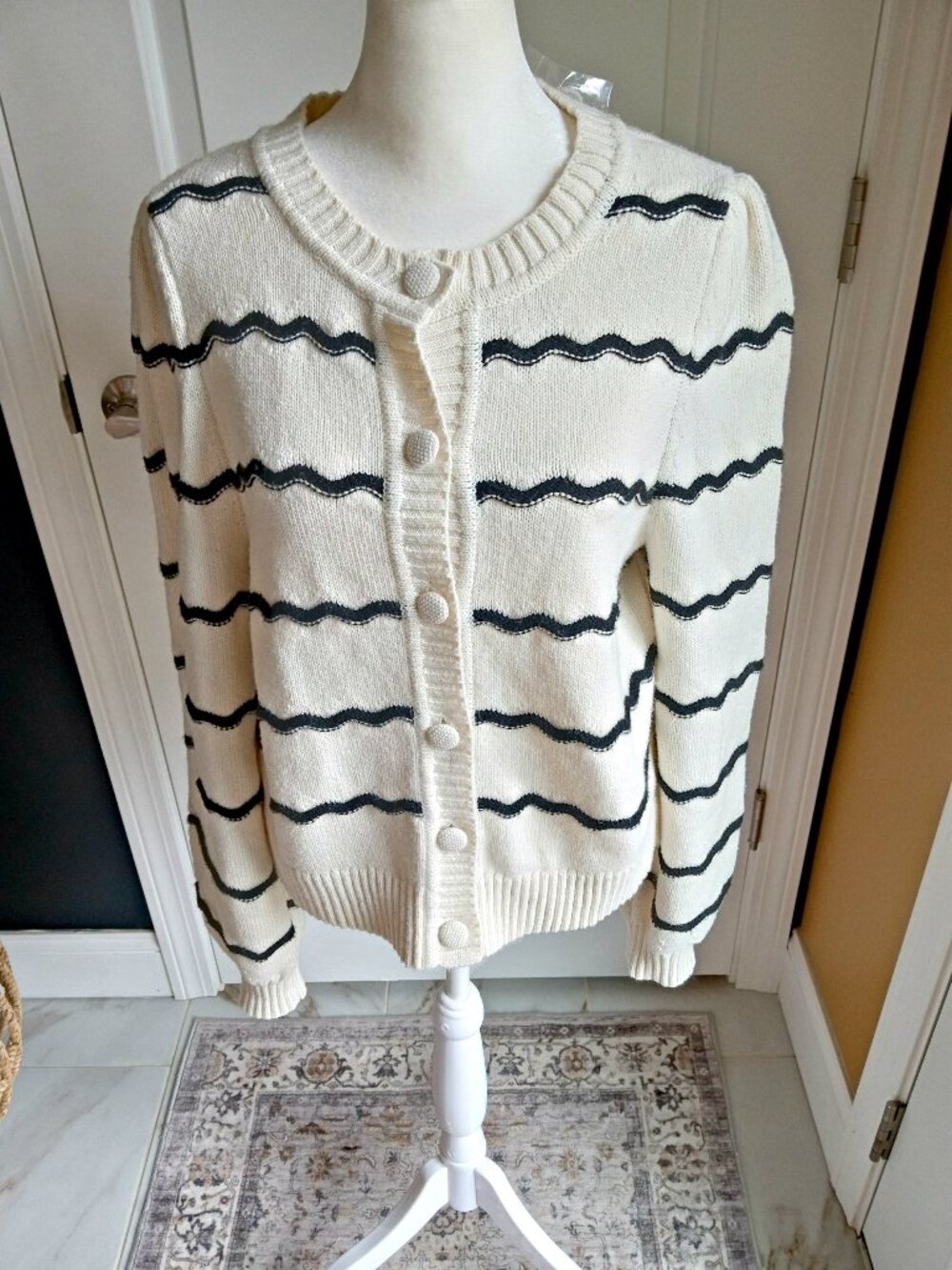 NEW! MARLED WOOL BLEND CARDIGAN SWEATER SZ S